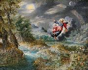 Jan Brueghel the Younger God creating the Sun, the Moon and the Stars Germany oil painting artist